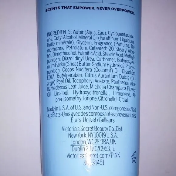 Victoria Secret PINK Body Lotion Cool & Bright Pear White Orchid Full Size 8oz